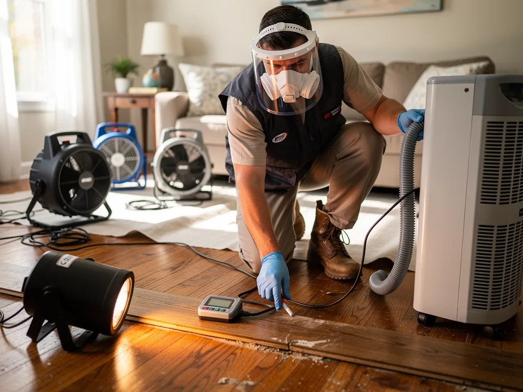 Hardwood Floor Drying